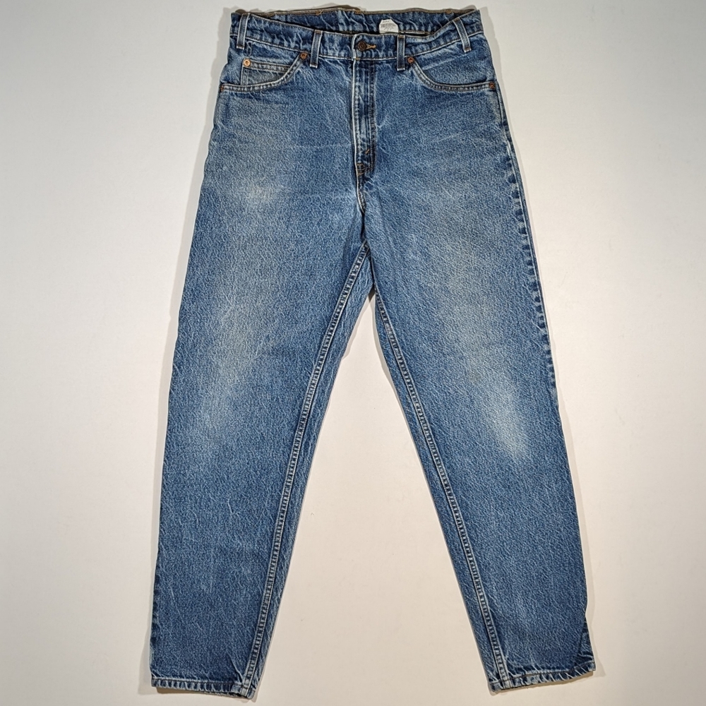 Vintage Levi's 550 Orange Tab Jeans Men's Size 33x32 Relaxed Fit Tapered Leg 90s